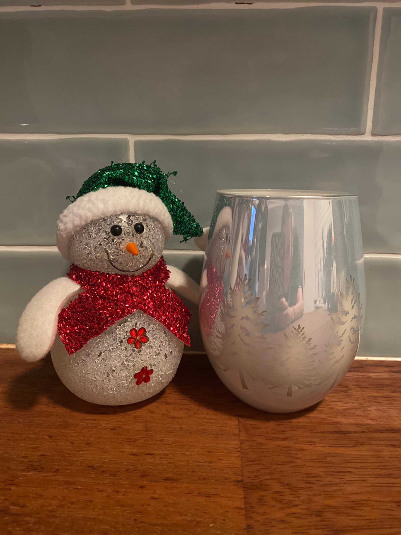 Renee Jar – Christmas Trees Frosted Silver